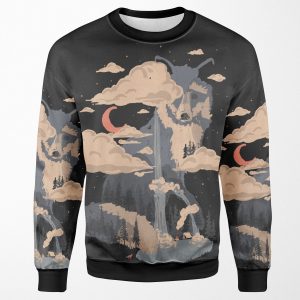 At The Foot Of Fox Mountain All-over-print Unisex Sweatshirt