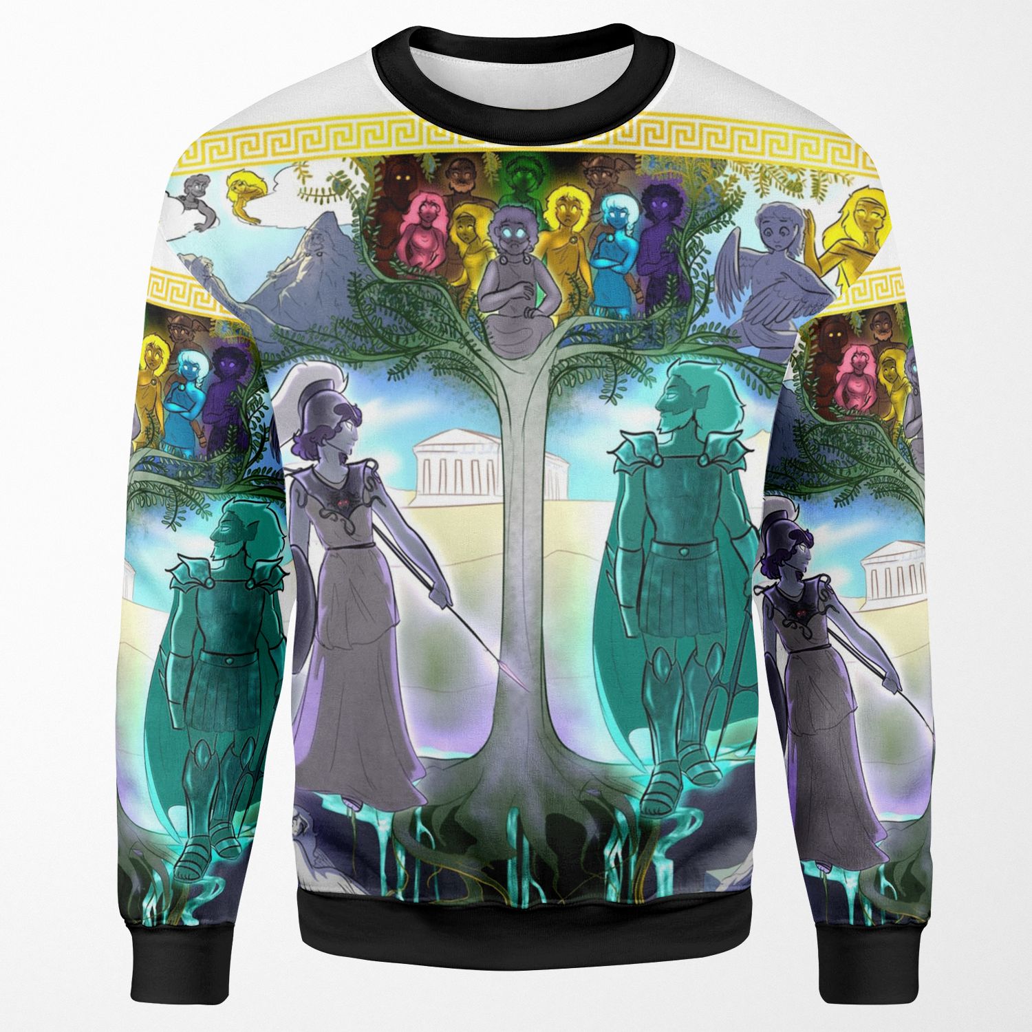 Athena S Tapestry All-over-print Unisex Sweatshirt