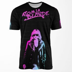 Atomic Blonde Texted All-over-print T-shirt