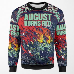 August Tour Light Burns Torch Red 2020 Berantakin All-over-print Unisex Sweatshirt