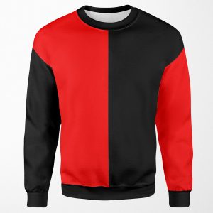 Backpack Half Red Half Black All-over-print Unisex Sweatshirt