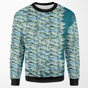 Bait Fish Green Backs All-over-print Unisex Sweatshirt