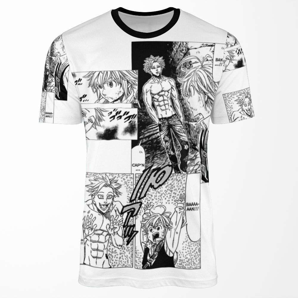 Ban And Meliodas Meet Manga All-over-print T-shirt
