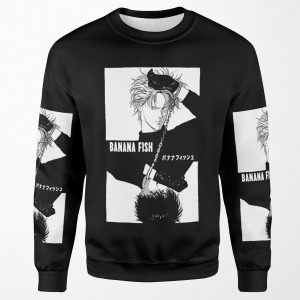 Banana Fish Chains B W All-over-print Unisex Sweatshirt