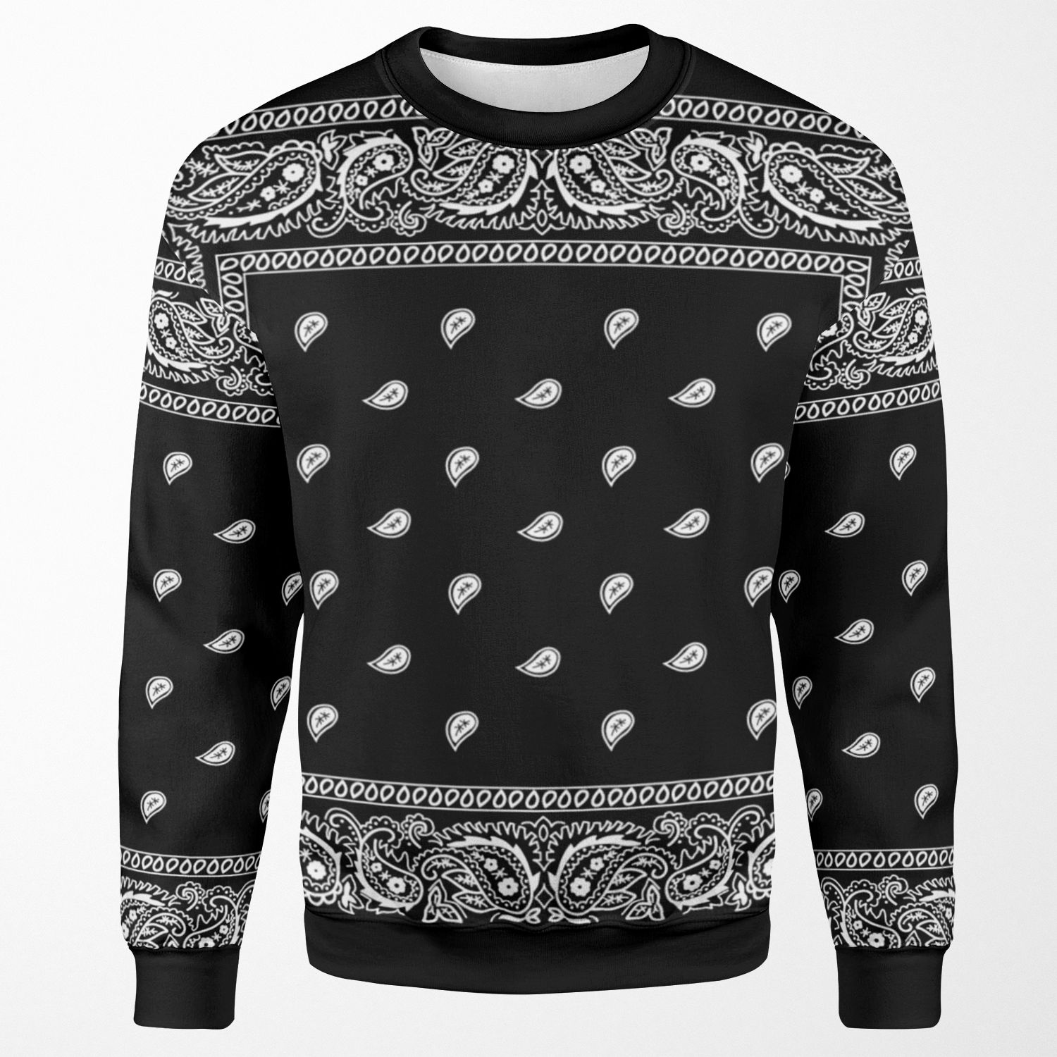 Bandana Black All-over-print Unisex Sweatshirt