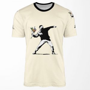 Banksy Flowers All-over-print T-shirt