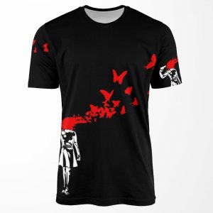 Banksy Girl Butterfly All-over-print T-shirt