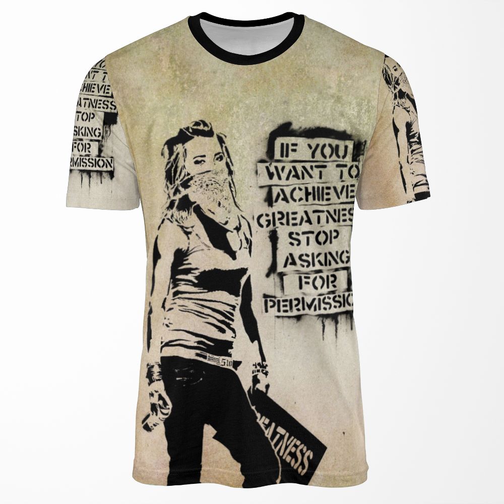 Banksy Greatness All-over-print T-shirt