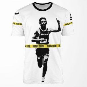 Banksy Marathon Runner Police Line All-over-print T-shirt