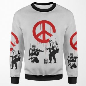 Banksy Peace All-over-print Unisex Sweatshirt