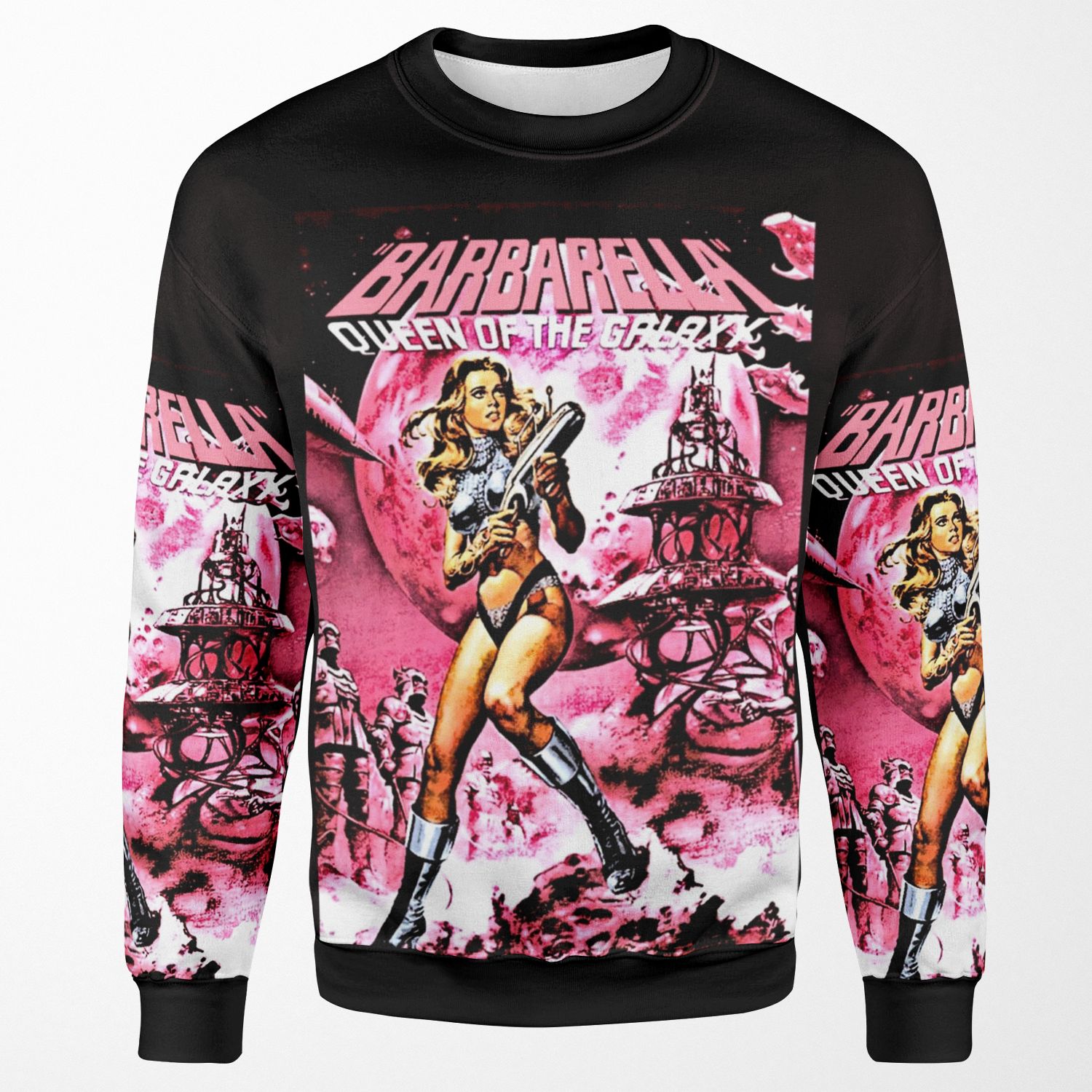 Barbarella Queen Of The Galaxy Retro Sci Fi All-over-print Unisex Sweatshirt