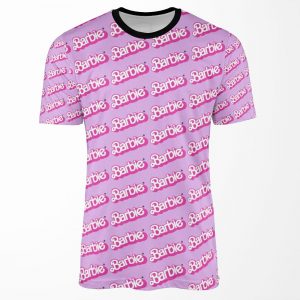 Barbie Classic Logo All-over-print T-shirt