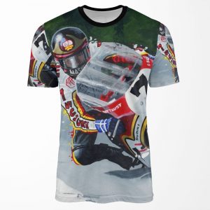Barry Sheene By Greg Tillett All-over-print T-shirt