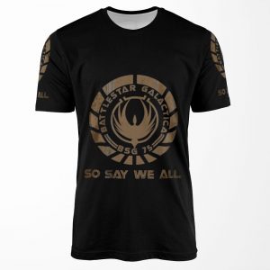Battlestar Galactica Insignia So Say We All All-over-print T-shirt