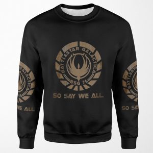 Battlestar Galactica Insignia So Say We All All-over-print Unisex Sweatshirt