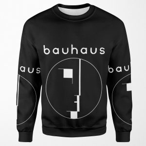 Bauhaus Post Punk 80S Retro White Version All-over-print Unisex Sweatshirt
