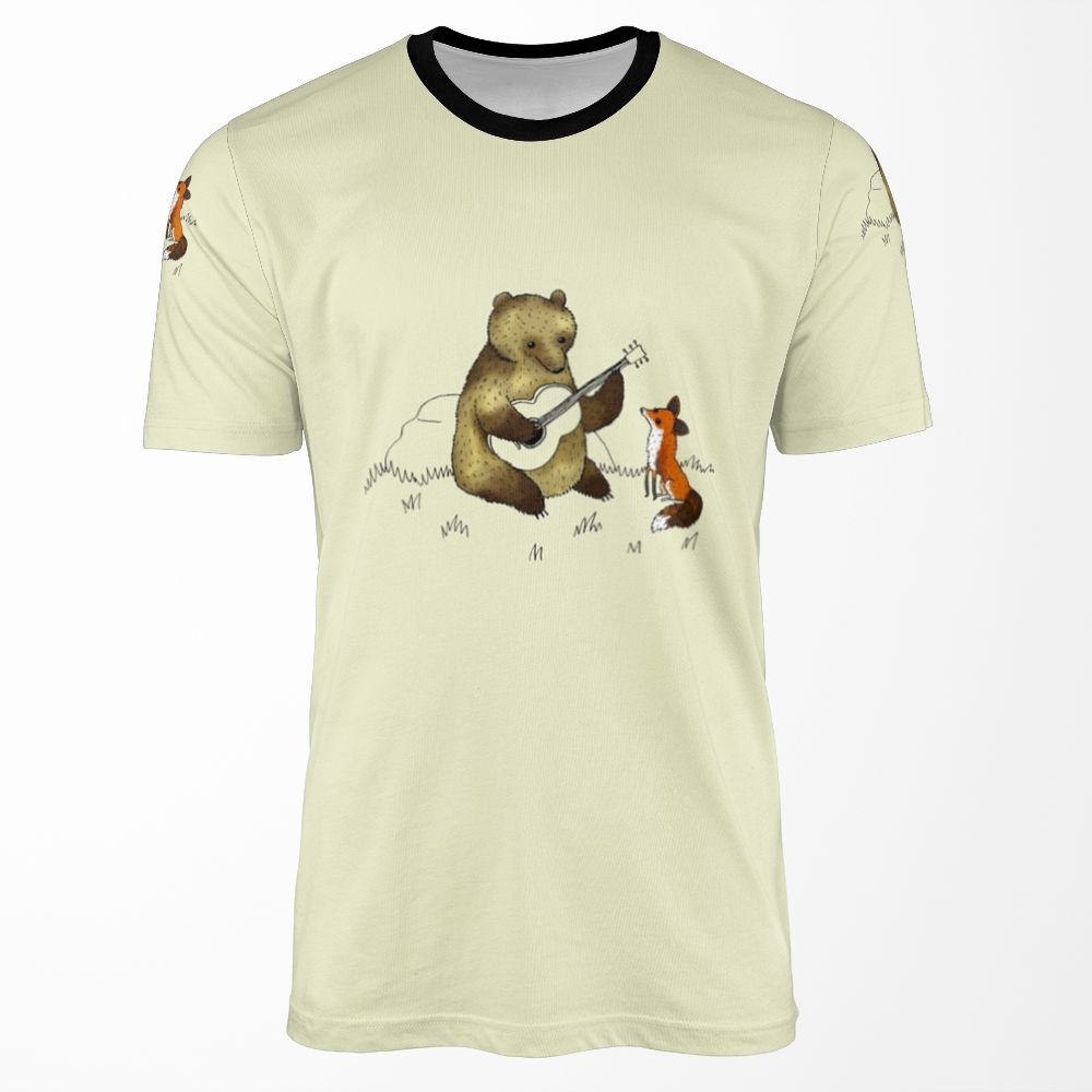 Bear And Fox All-over-print T-shirt