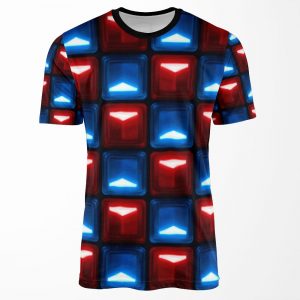 Beat Saber V2 Block Pattern All-over-print T-shirt