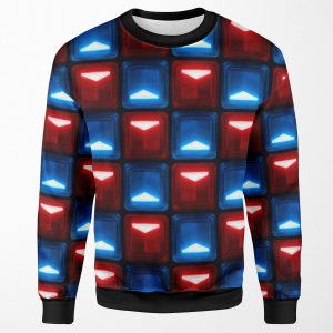 Beat Saber V2 Block Pattern All-over-print Unisex Sweatshirt