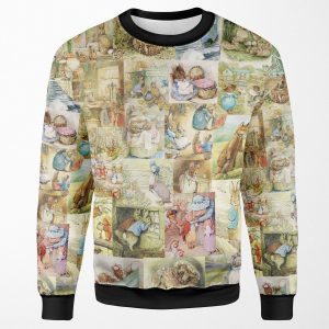 Beatrix Potter Collage All-over-print Unisex Sweatshirt