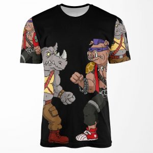 Bebop Rocksteady Funny Big Print All-over-print T-shirt