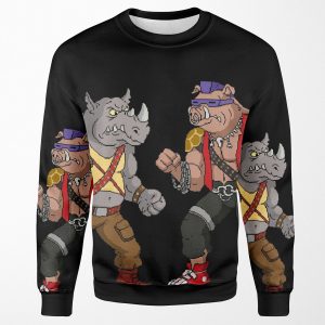 Bebop Rocksteady Funny Big Print All-over-print Unisex Sweatshirt