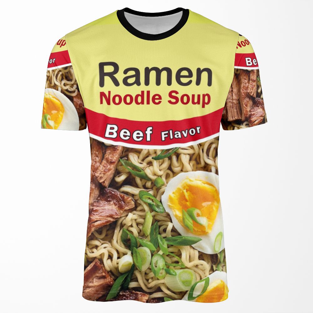Beef Ramen Noodles Is Life All-over-print T-shirt