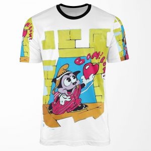 Betty Boop And Bimbo Freddie Top All-over-print T-shirt