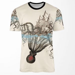 Beware The Kraken All-over-print T-shirt
