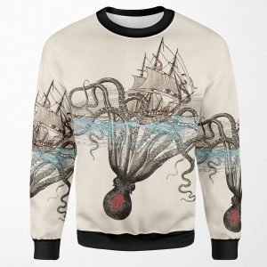 Beware The Kraken All-over-print Unisex Sweatshirt