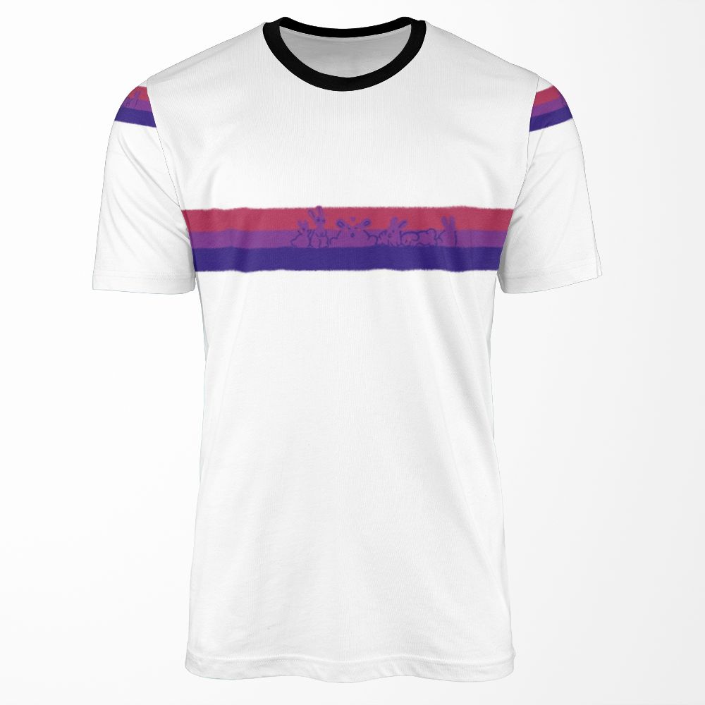Bi Pride Rabbits All-over-print T-shirt
