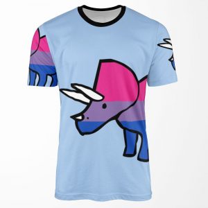 Biceratops Bisexual Triceratops All-over-print T-shirt