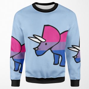 Biceratops Bisexual Triceratops All-over-print Unisex Sweatshirt