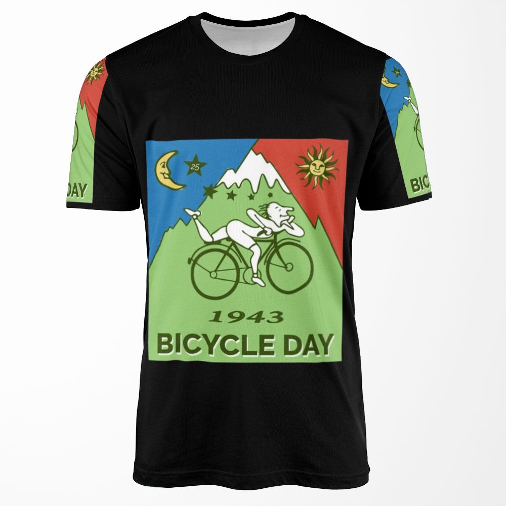 Bicycle Day1943 Vintage Albert Hofmann Lsd All-over-print T-shirt