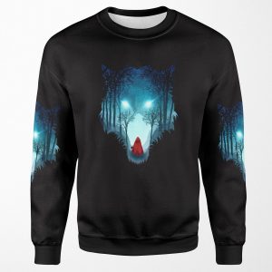 Big Bad Wolf Dark Version All-over-print Unisex Sweatshirt