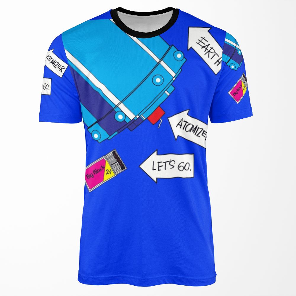 Big Black Atomizer All-over-print T-shirt