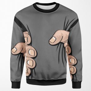 Big Hand Squeezing All-over-print Unisex Sweatshirt