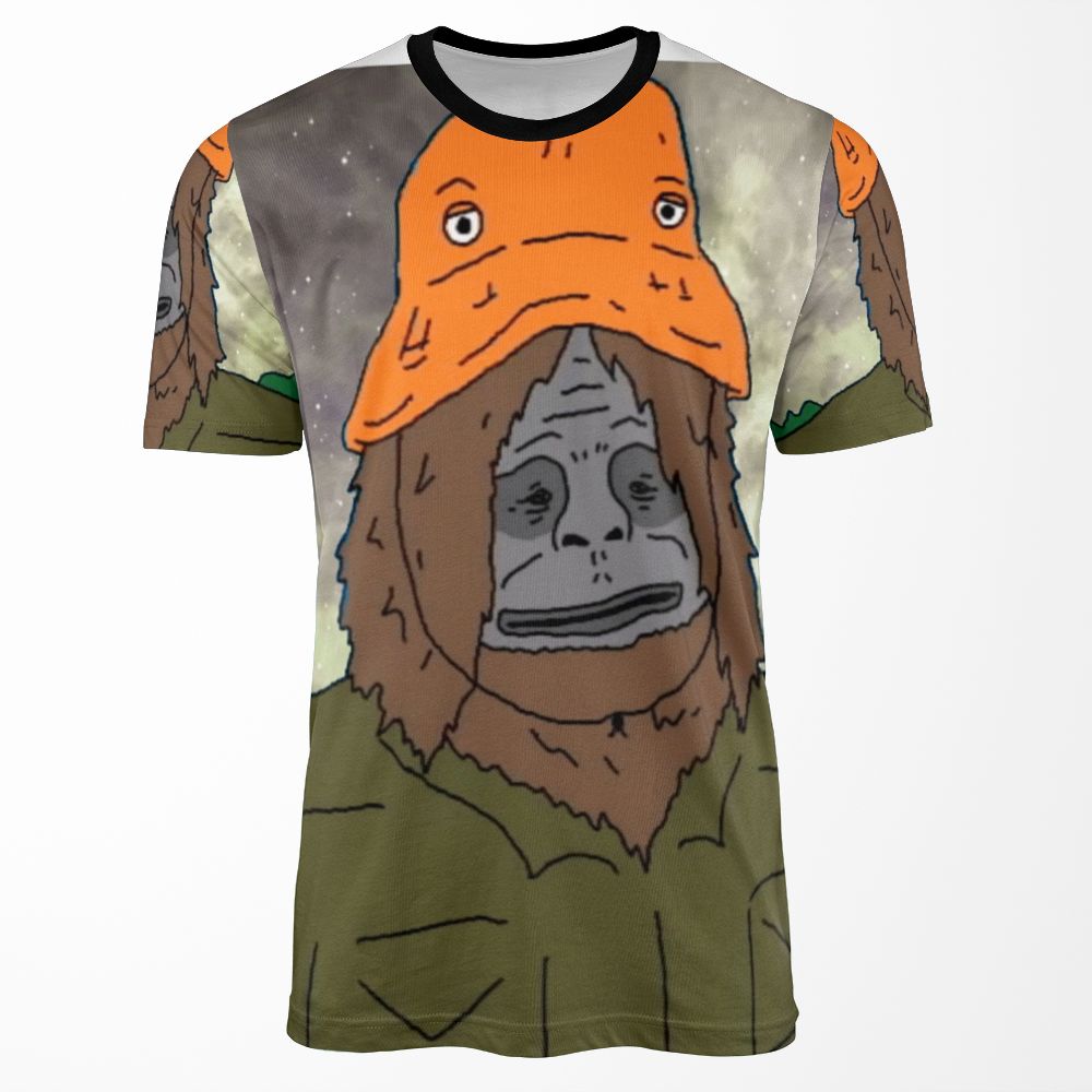 Big Lez Show Trippy Sassy Sasquatch All-over-print T-shirt