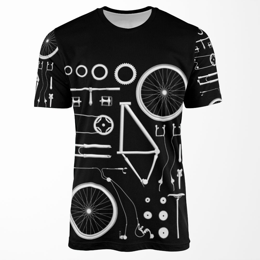 Bike Exploded All-over-print T-shirt