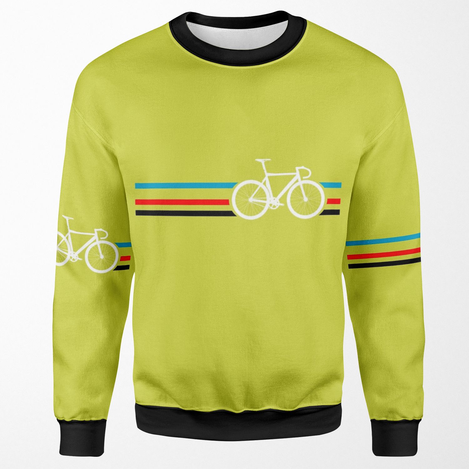 Bike Stripes Velodrome All-over-print Unisex Sweatshirt