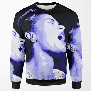 Billie In Blues Billie Holiday All-over-print Unisex Sweatshirt
