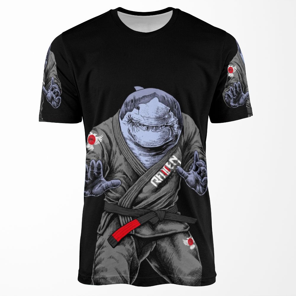 Bjj Shark All-over-print T-shirt