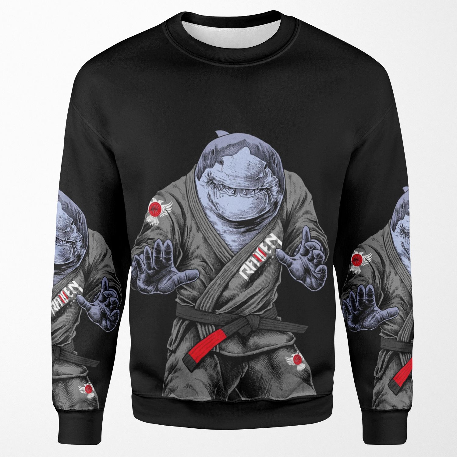 Bjj Shark All-over-print Unisex Sweatshirt