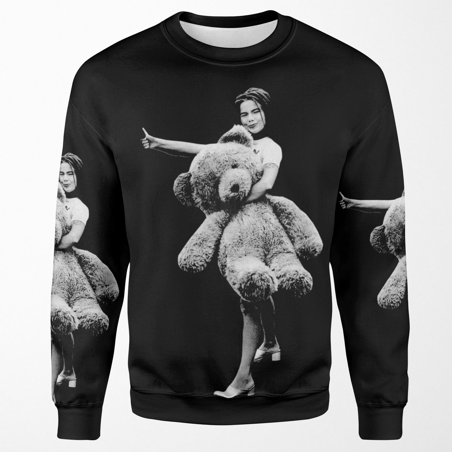 Bjork Teddy Bear All-over-print Unisex Sweatshirt