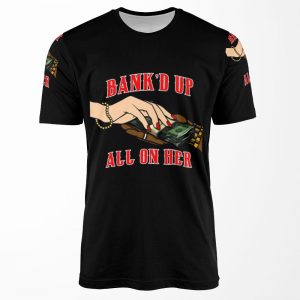 Black And Red All On Her Mercs All-over-print T-shirt