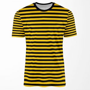 Black And Yellow Bee Stripes Halloween Outfit All-over-print T-shirt