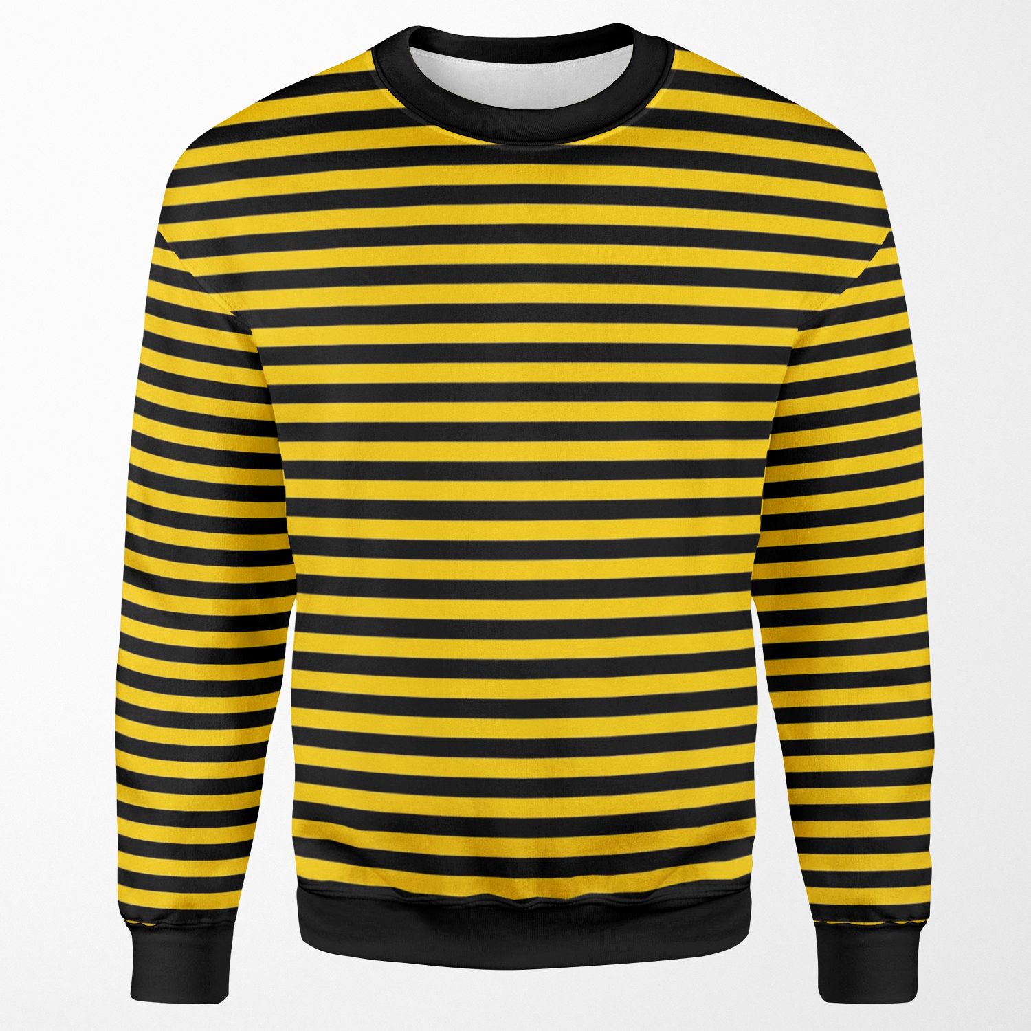 Black And Yellow Bee Stripes Halloween Outfit All-over-print Unisex Sweatshirt