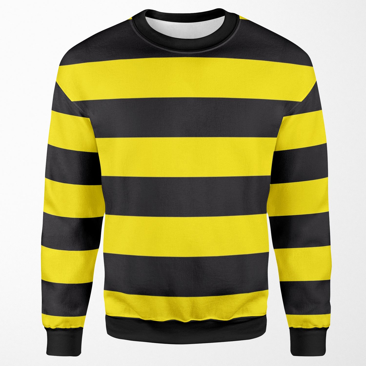 Black And Yellow Stripes Daltons Prisoner Parody Ancap Bee Hd High Quality Online Store All-over-print Unisex Sweatshirt