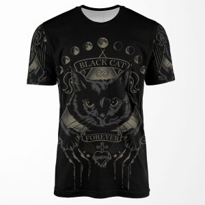 Black Cat Cult All-over-print T-shirt