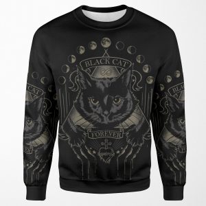 Black Cat Cult All-over-print Unisex Sweatshirt
